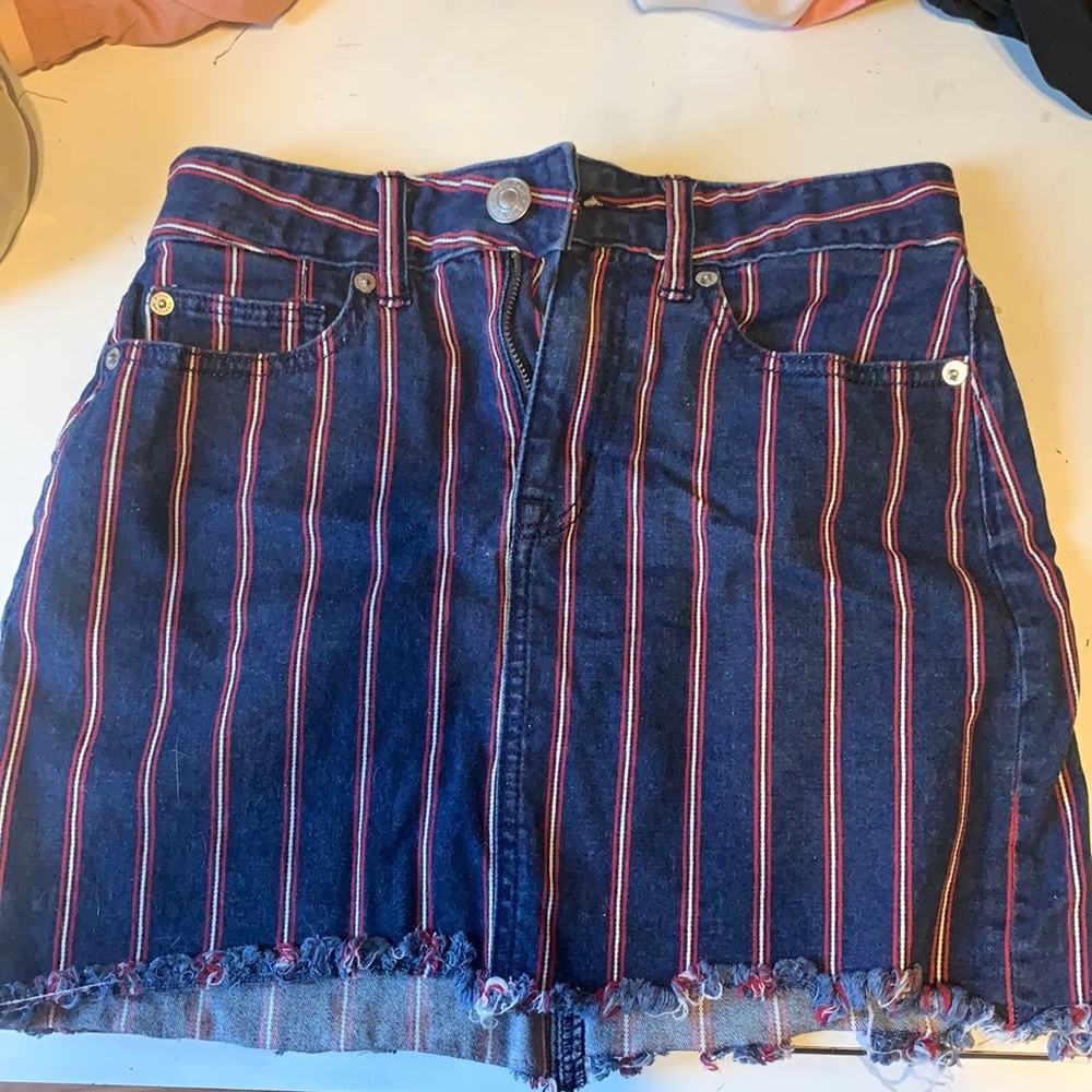 American eagle jean skirt
